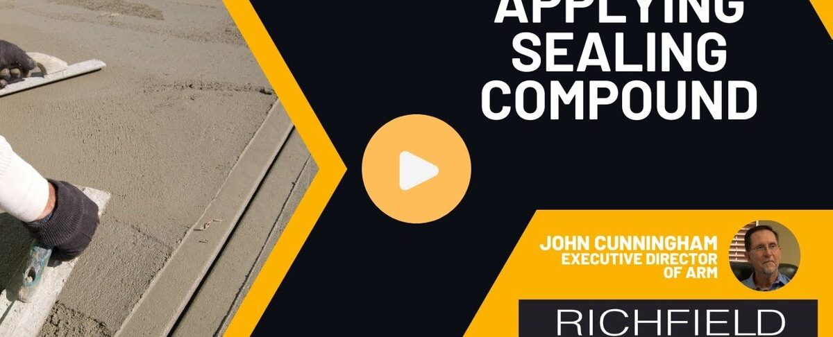 apply concrete sealing compound