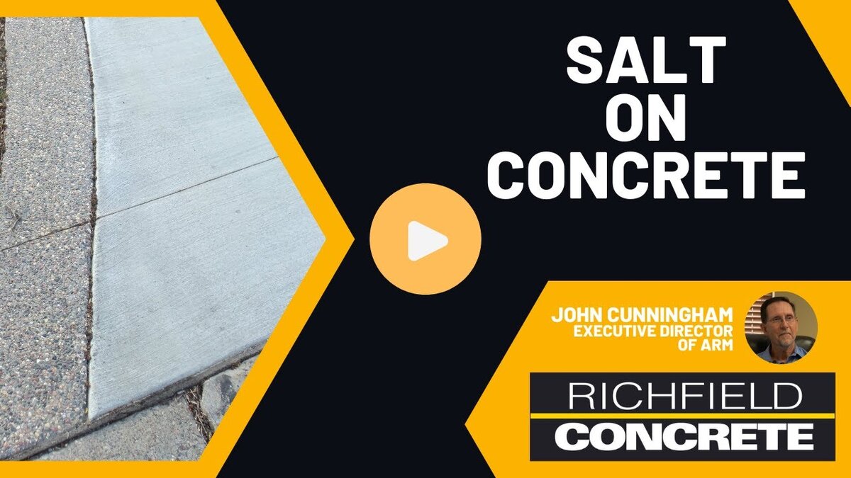 put salt on my concrete