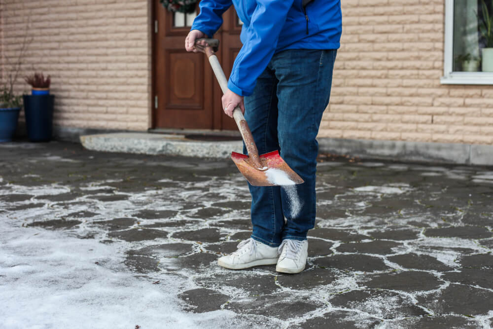 salt on my new concrete