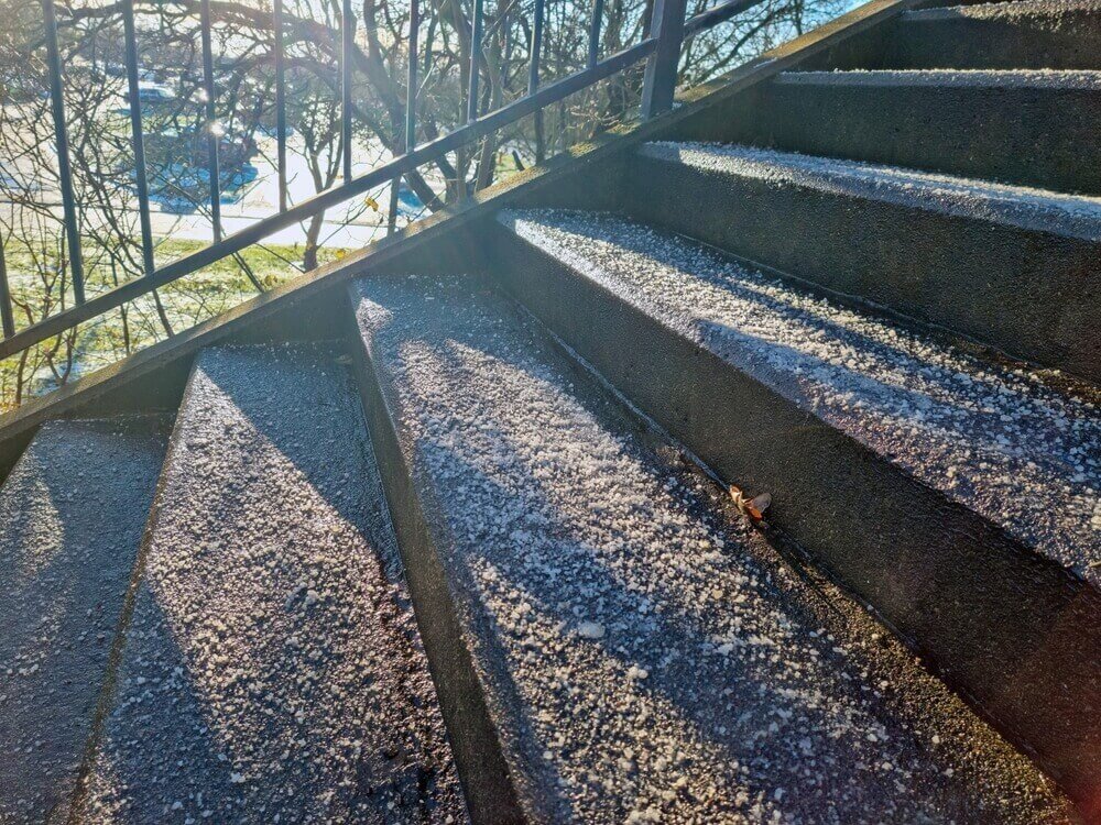 salt on my new concrete