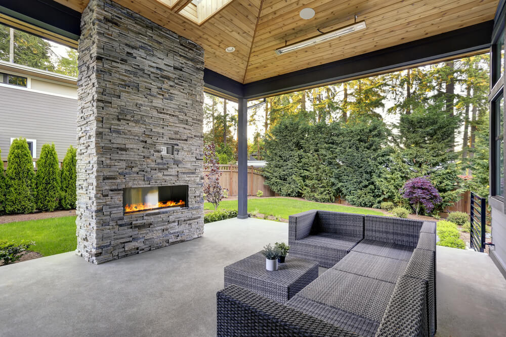 stunning concrete patio