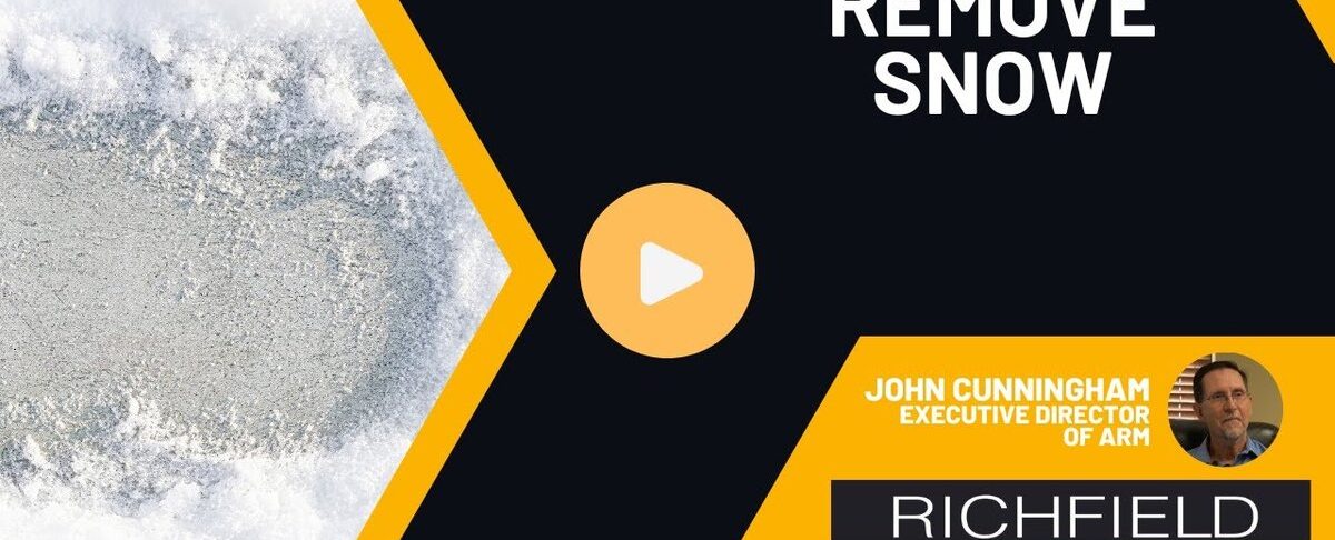 remove snow from concrete