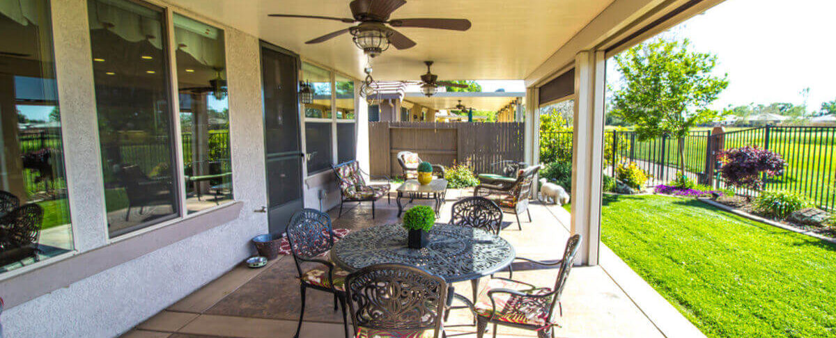 stunning concrete patio