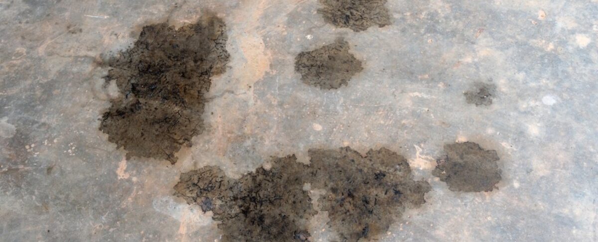 oil stains from concrete garage floor