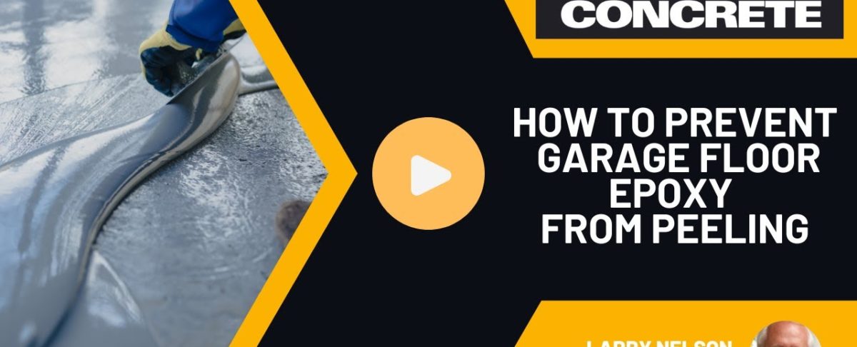 How to Prevent Garage Floor Epoxy from Peeling