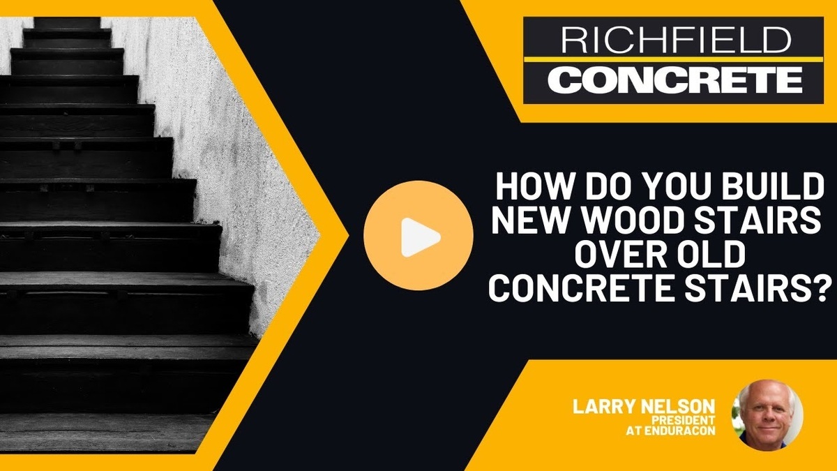 How Do You Build New Wood Stairs Over Old Concrete Stairs?